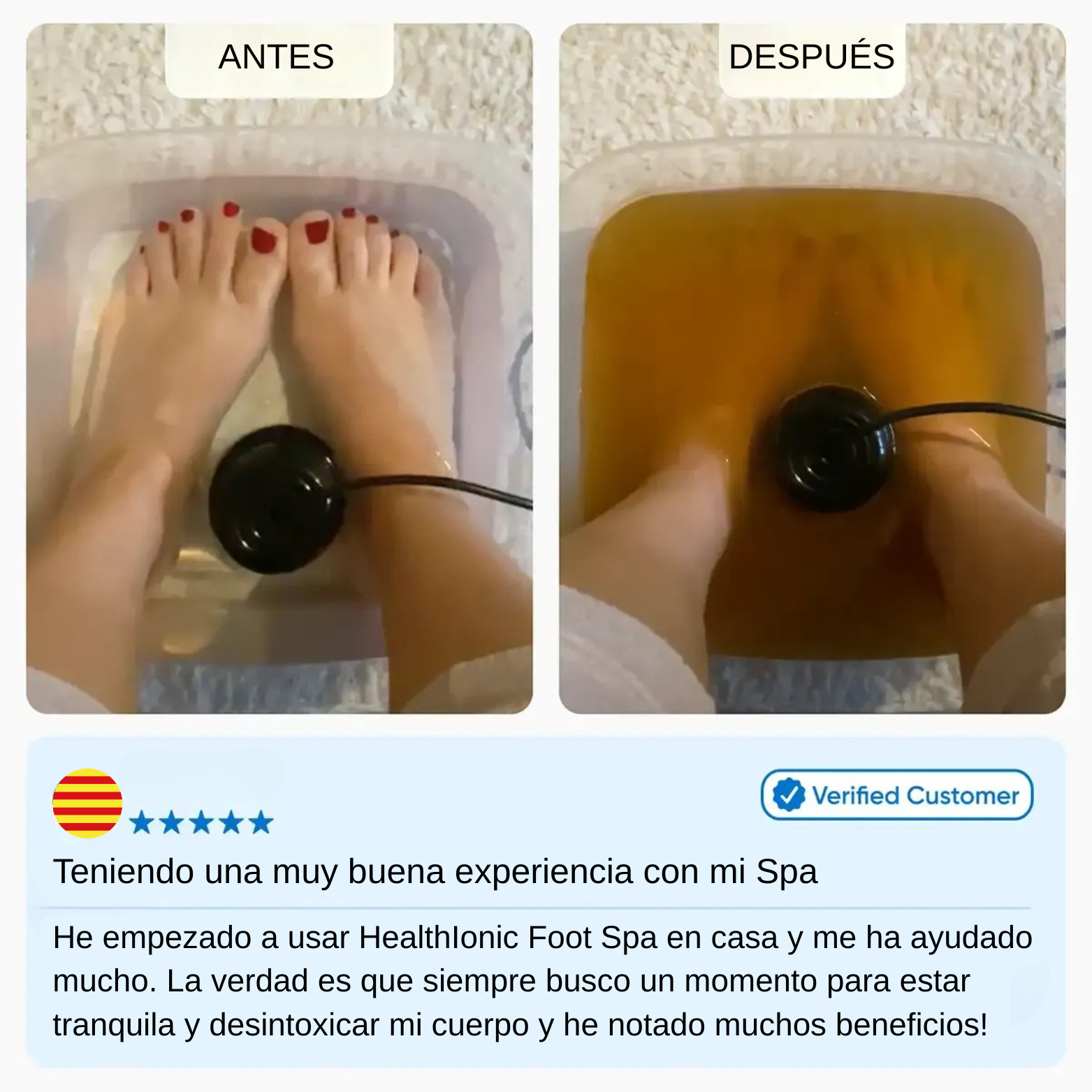 Health Ionic Spa: Foot Spa Iónico Detox en Casa