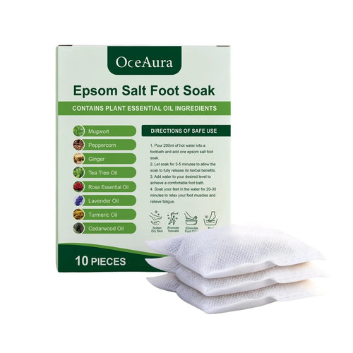 Sales de Epsom Iónicas con Extractos Herbales (10 Bolsas)